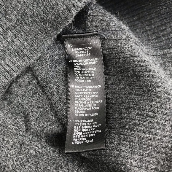 FOREVER 21 Angora Blend Cardigan Dark Grey M - Picture 9 of 9